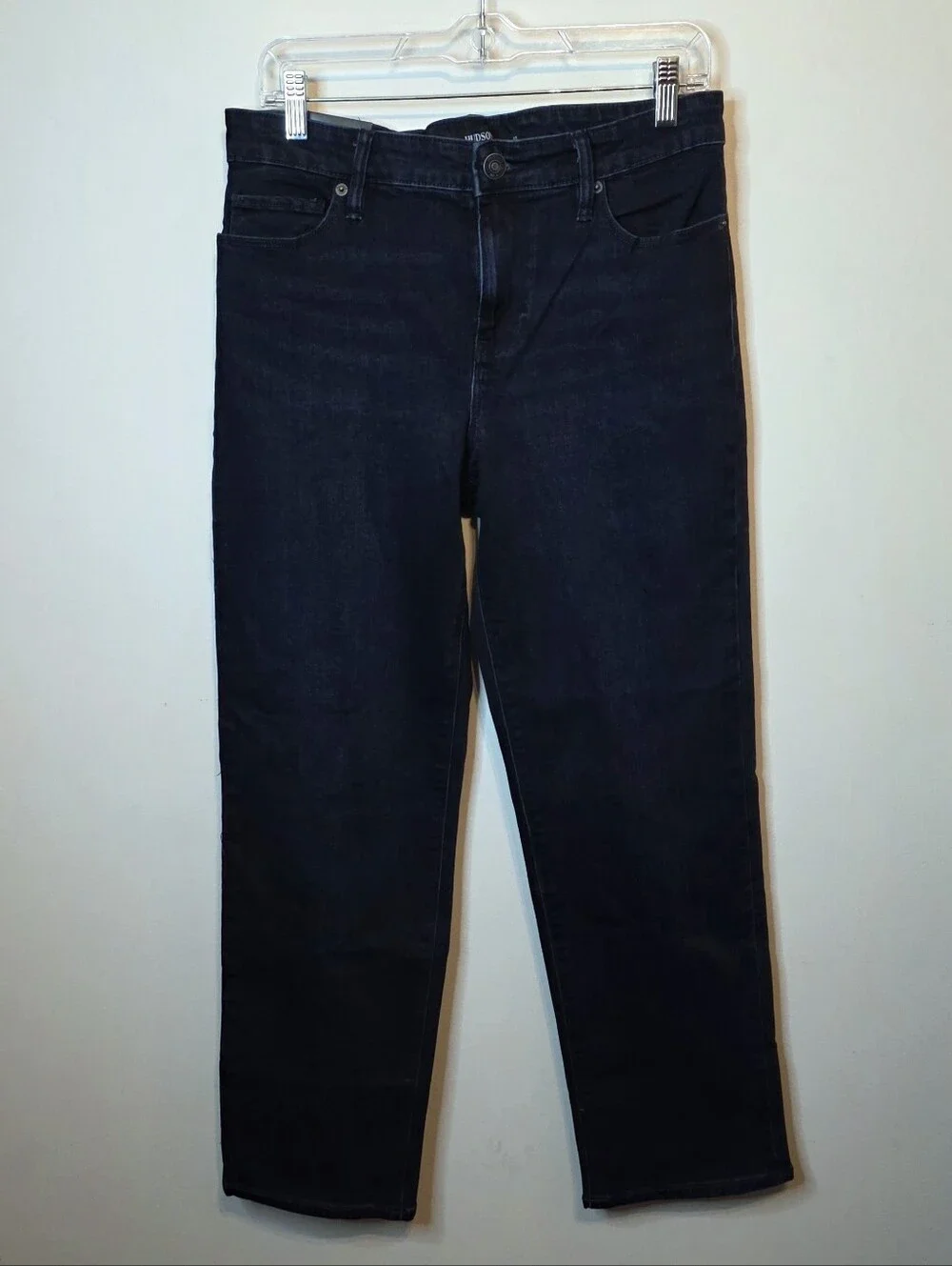 Hudson Jeans High Rise Straight Leg Dark Wash Stretch New With Tags  Size 10